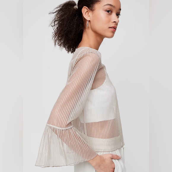 Aritzia Wilfred Humbert Blouse, White, Size XS - Picture 2 of 8